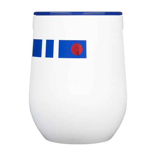 Corkcicle Star Wars R2-D2 Stainless Steel Stemless Wine Glass, 12 oz., 