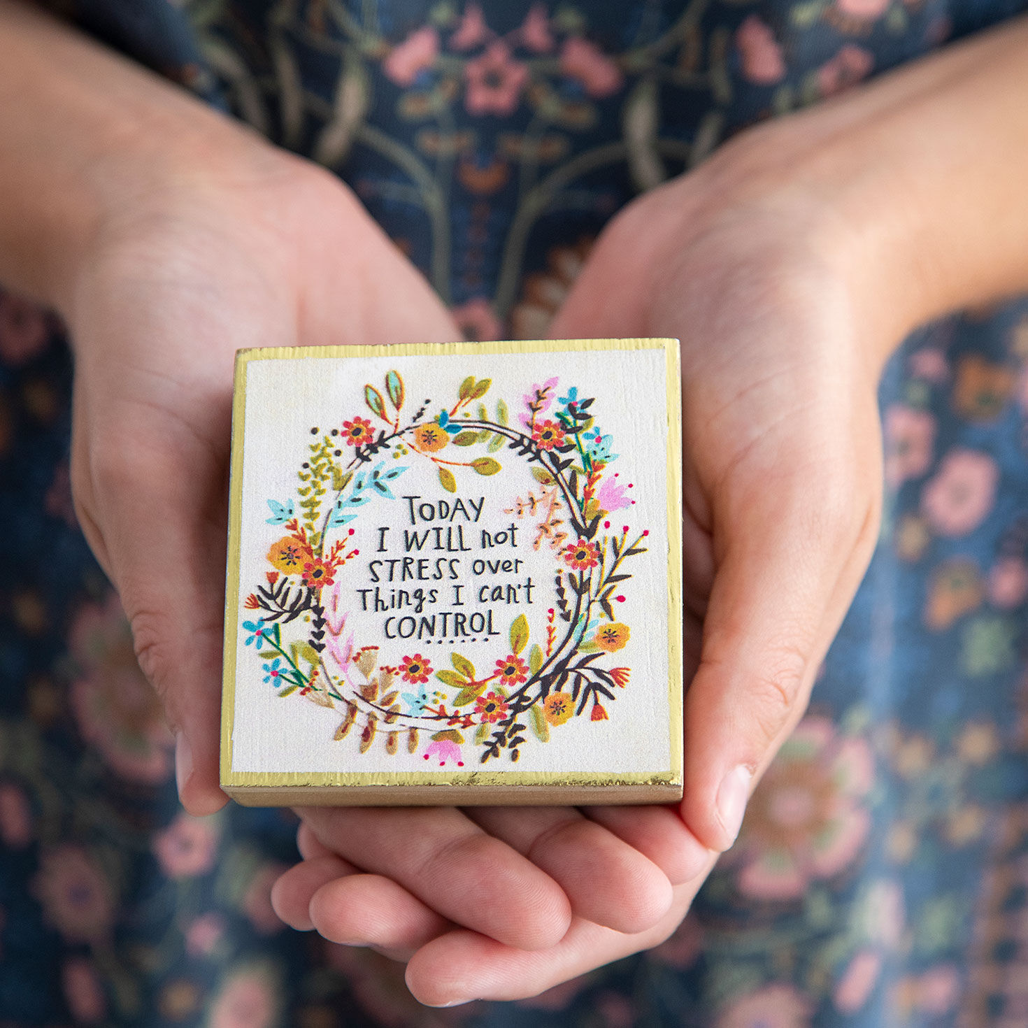 Natural Life I Will Not Stress Small Wood Sign, 3x3 for only USD 7.50 | Hallmark