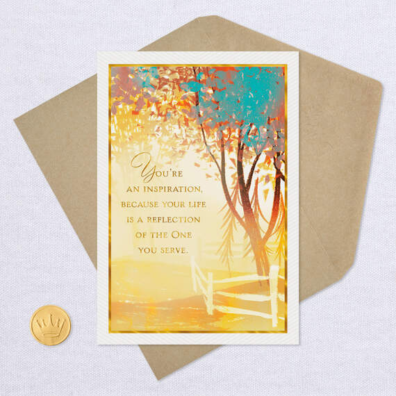 You're An Inspiration Religious Clergy Appreciation Card, , large image number 5