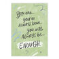 Squiggles on Green Personalized Encouragement Card front image number 2