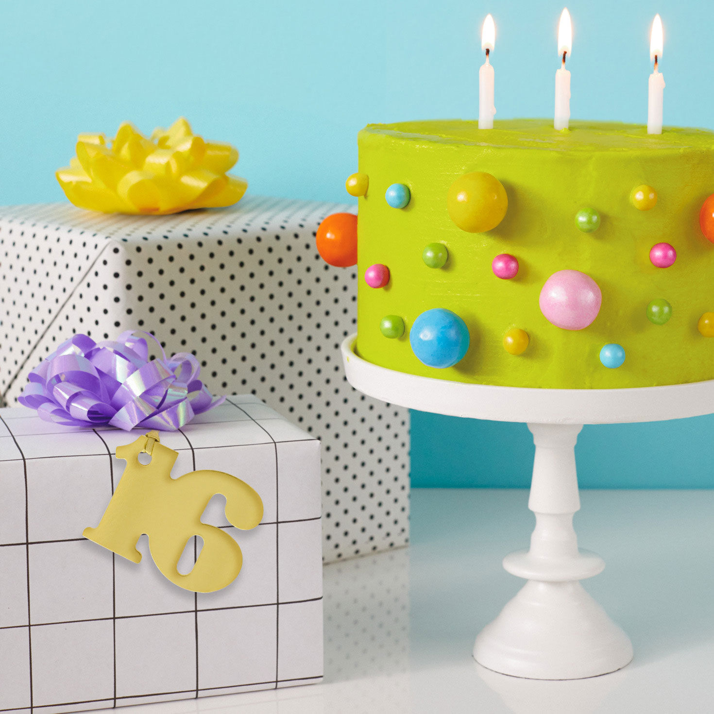 Gold "16" Die-Cut Gift Trim for only USD 4.49 | Hallmark