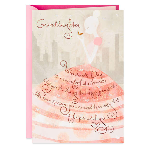Grown Up Beautifully Valentine's Day Card for Granddaughter, , large image number 1