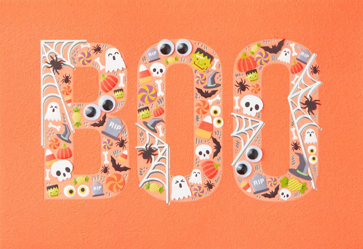 BOO and RIP Halloween Card