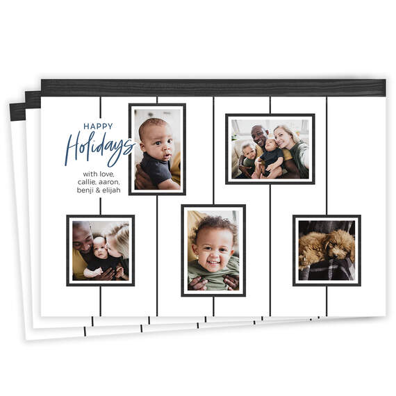 Family Gallery Flat Holiday Photo Card