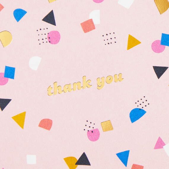 Confetti on Pink Boxed Blank Thank-You Notes, Pack of 10, , large image number 3