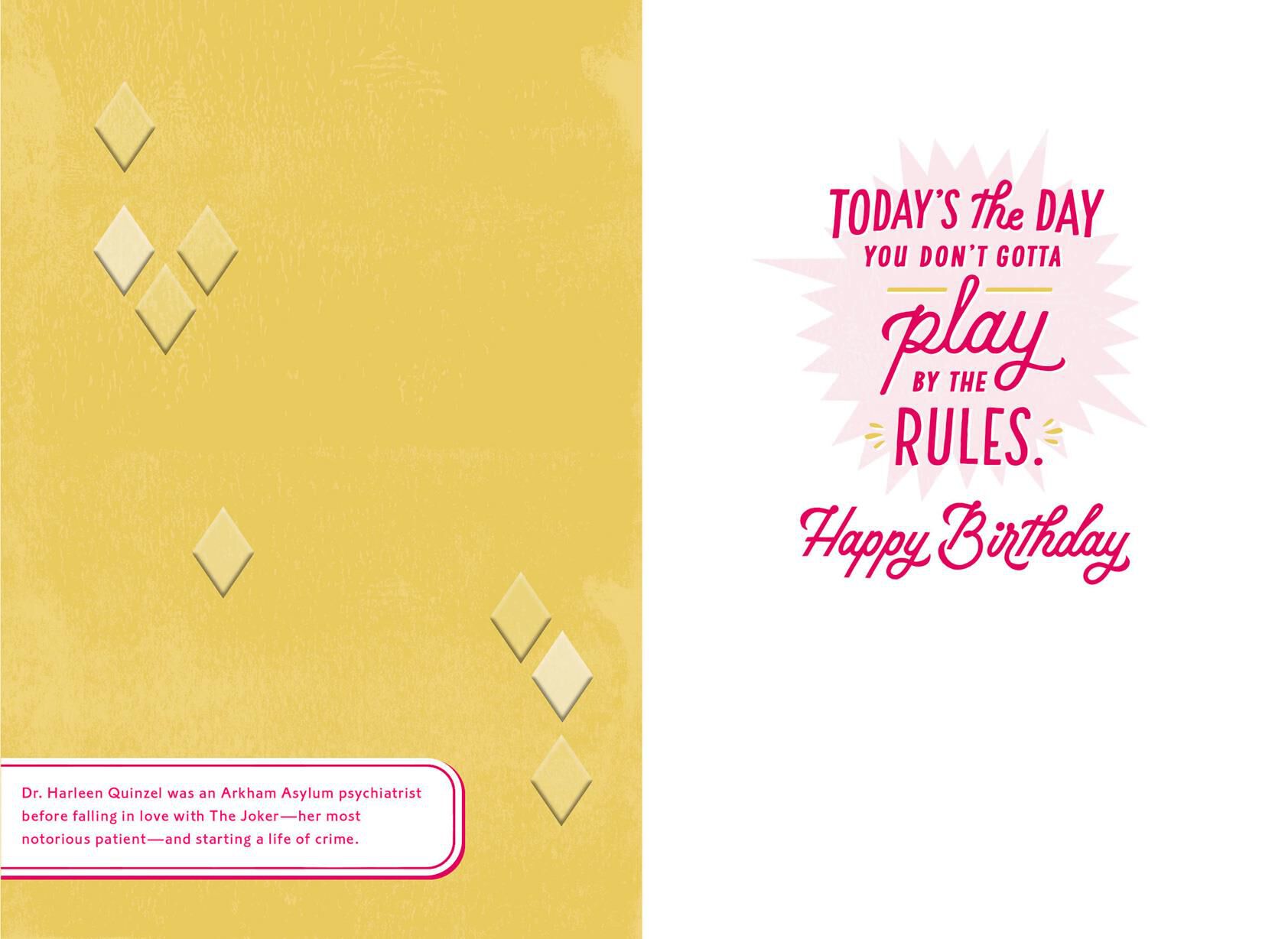 Harley Quinn™ Hey Puddin' Birthday Card