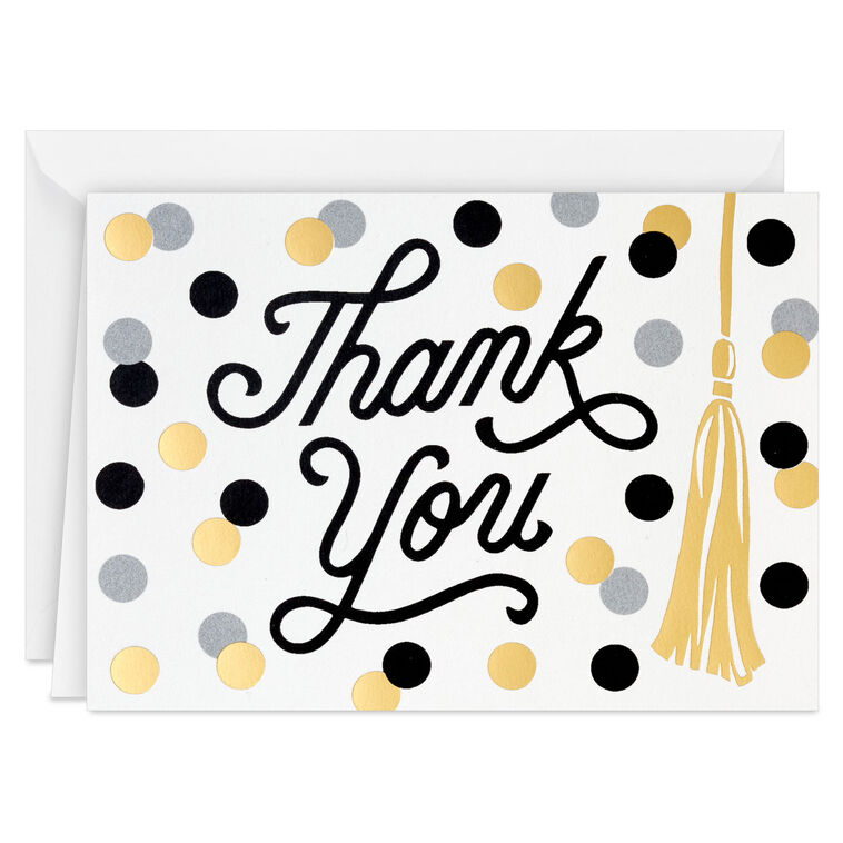 Tassel and Dots Graduation Thank-You Notes, Pack of 10 Tassel and Dots Graduation Thank-You Notes, Pack of 10
