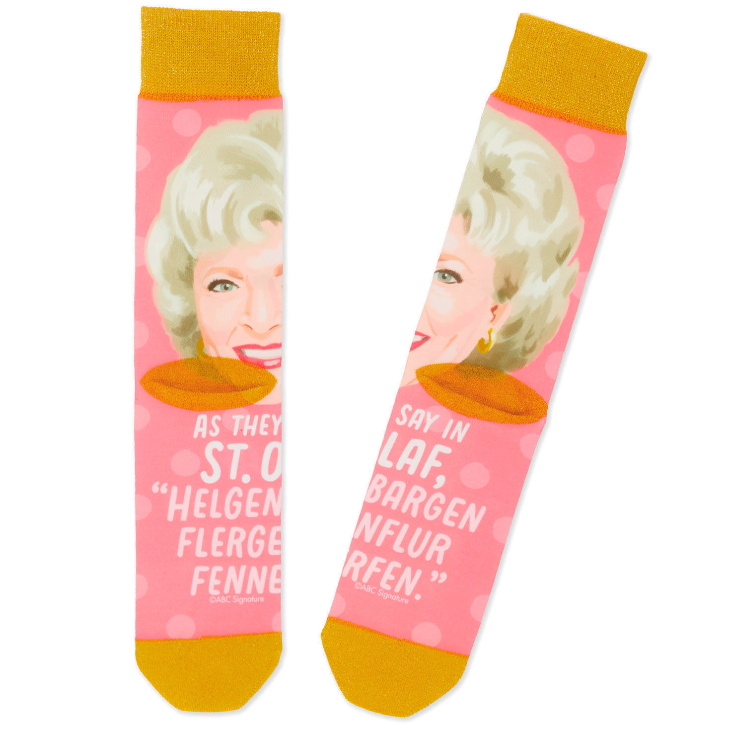 Golden Girls Rose Funny Novelty Crew Socks  image number 2