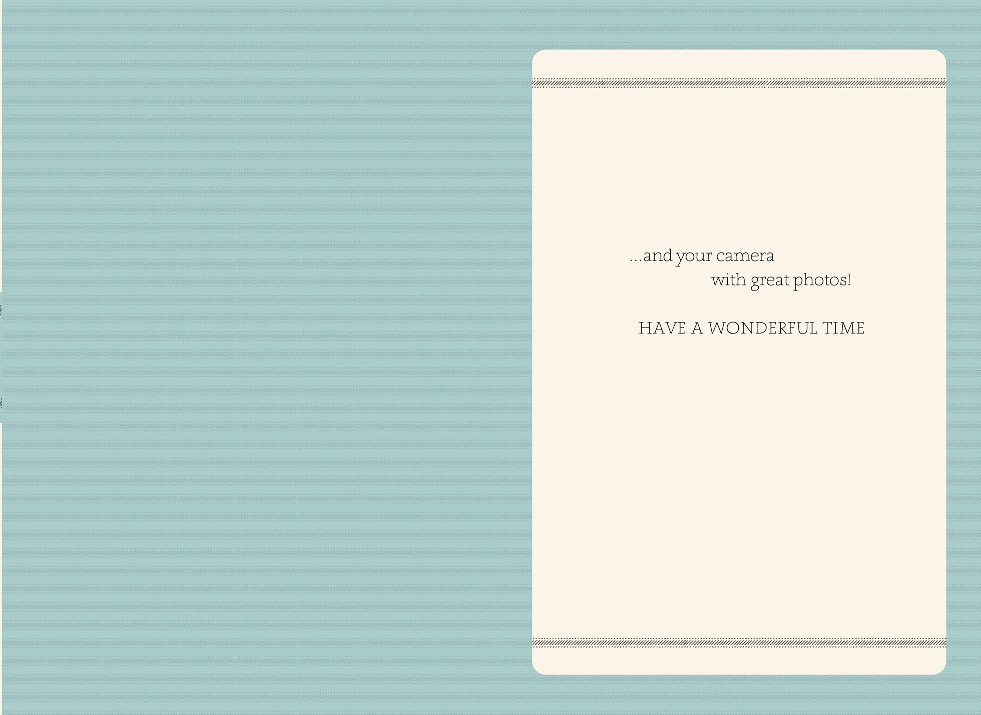 Vacation Photos Bon Voyage Card