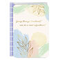 Gold Leaves and Pastel Abstract Treatment Encouragement Card Card Front image number 1