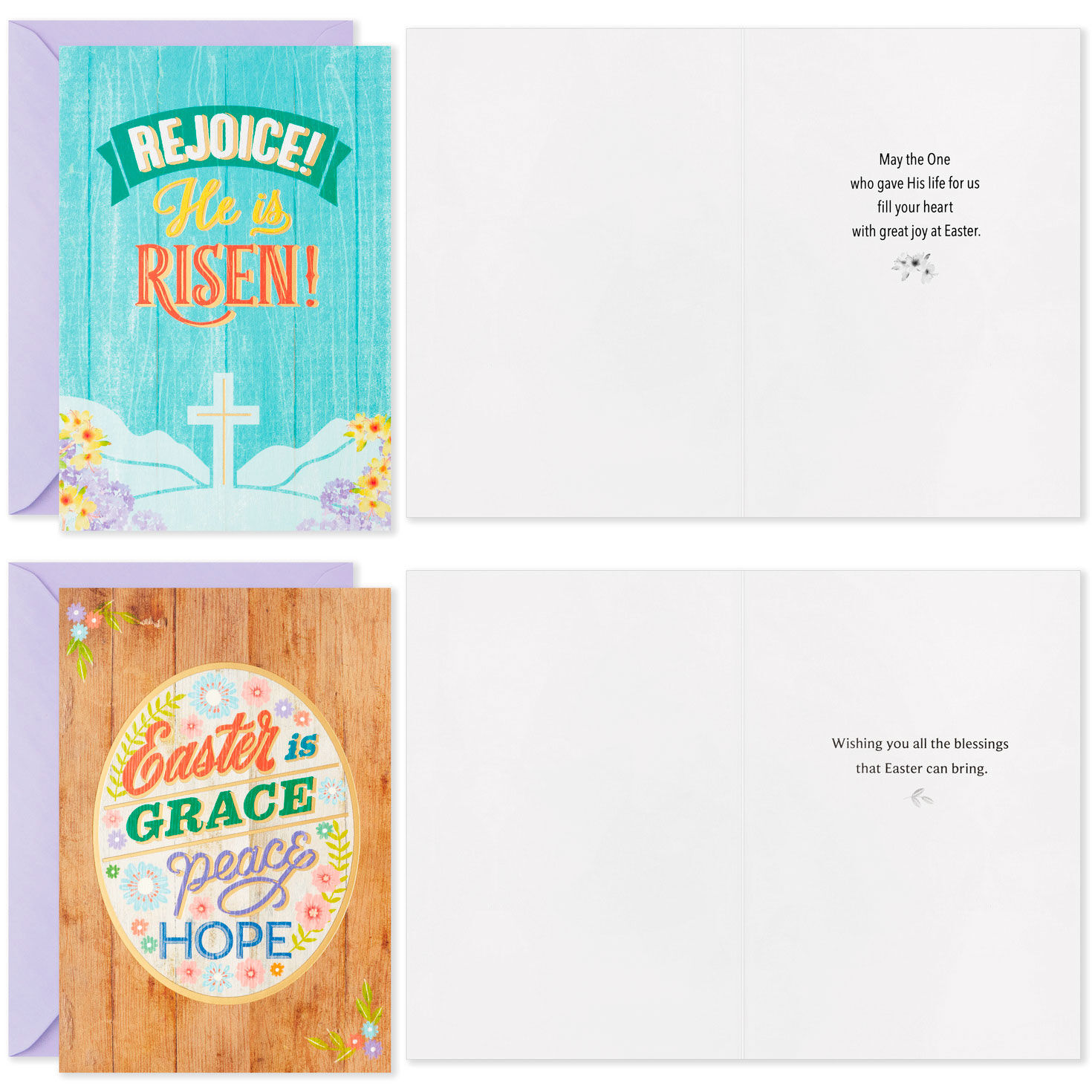 Rustic Floral Boxed Easter Cards Assortment, Pack of 16 Boxed Cards