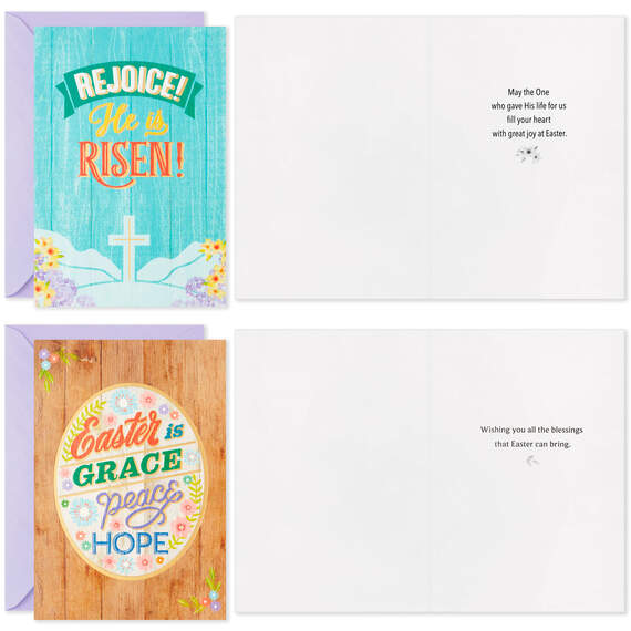 Rustic Floral Boxed Easter Cards Assortment, Pack of 16, , large image number 3