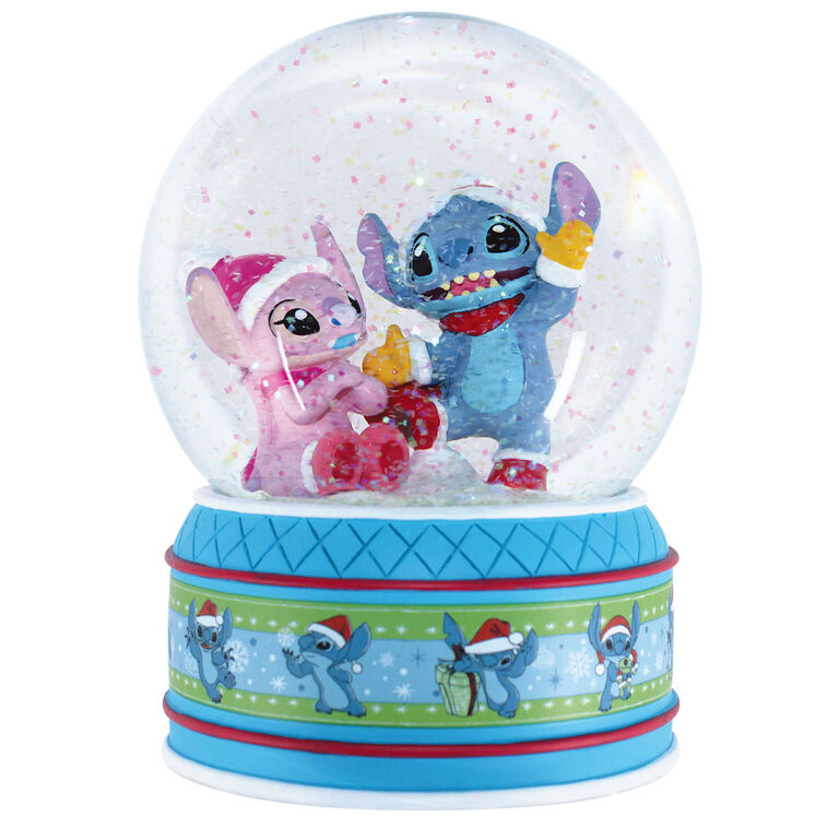 Disney Stitch and Angel Snow Globe, 6.5"