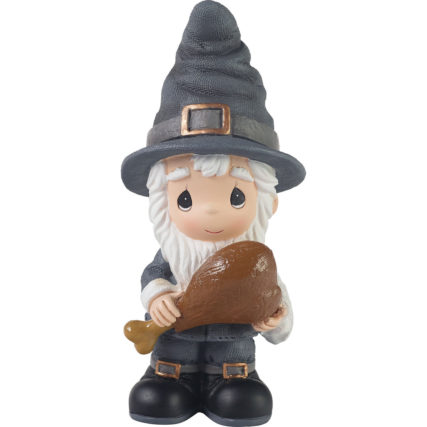 Precious Moments Go Big or Go Gnome Thanksgiving Figurine, 5"