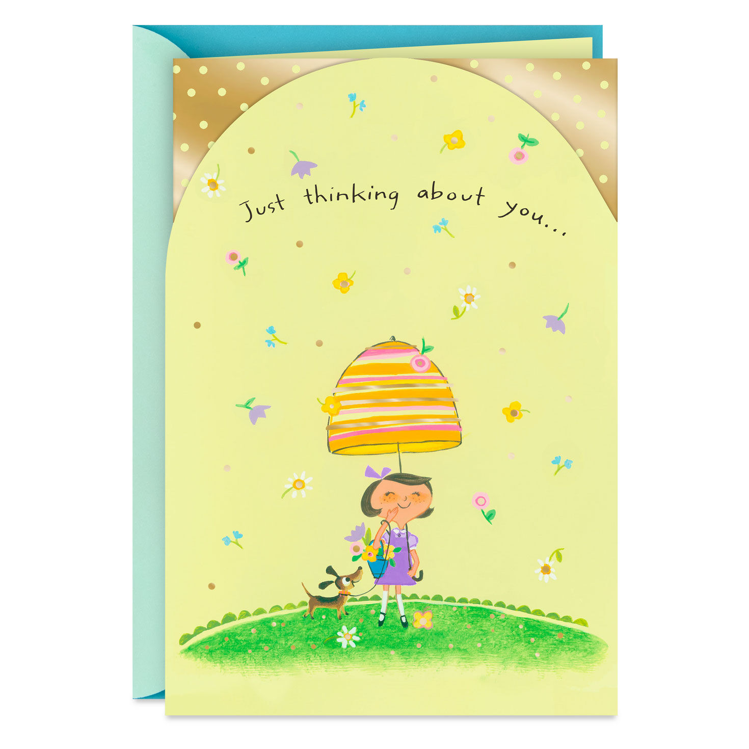 Showers of Blessings Religious Thinking of You Card