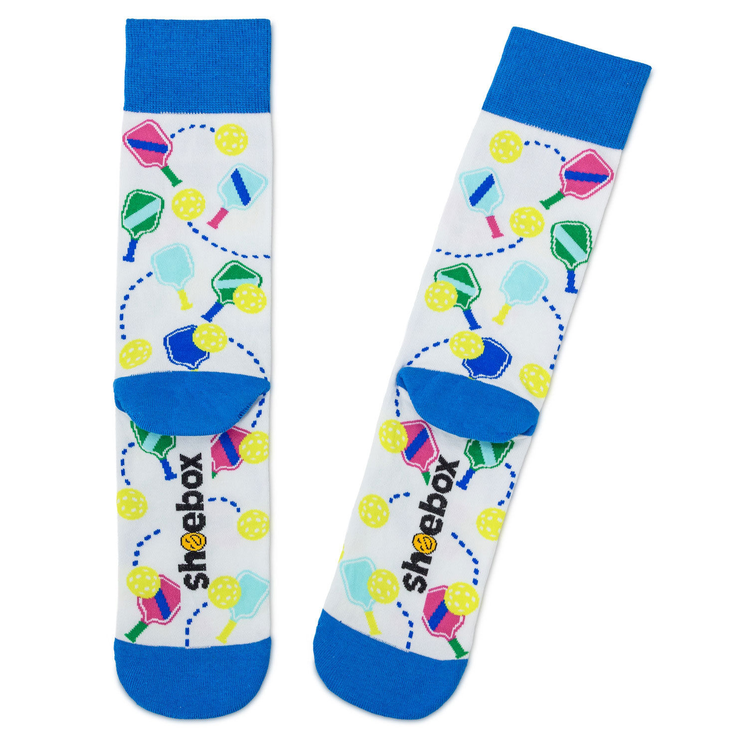 Pickleball Themed Novelty Crew Socks With Puns back image number 2