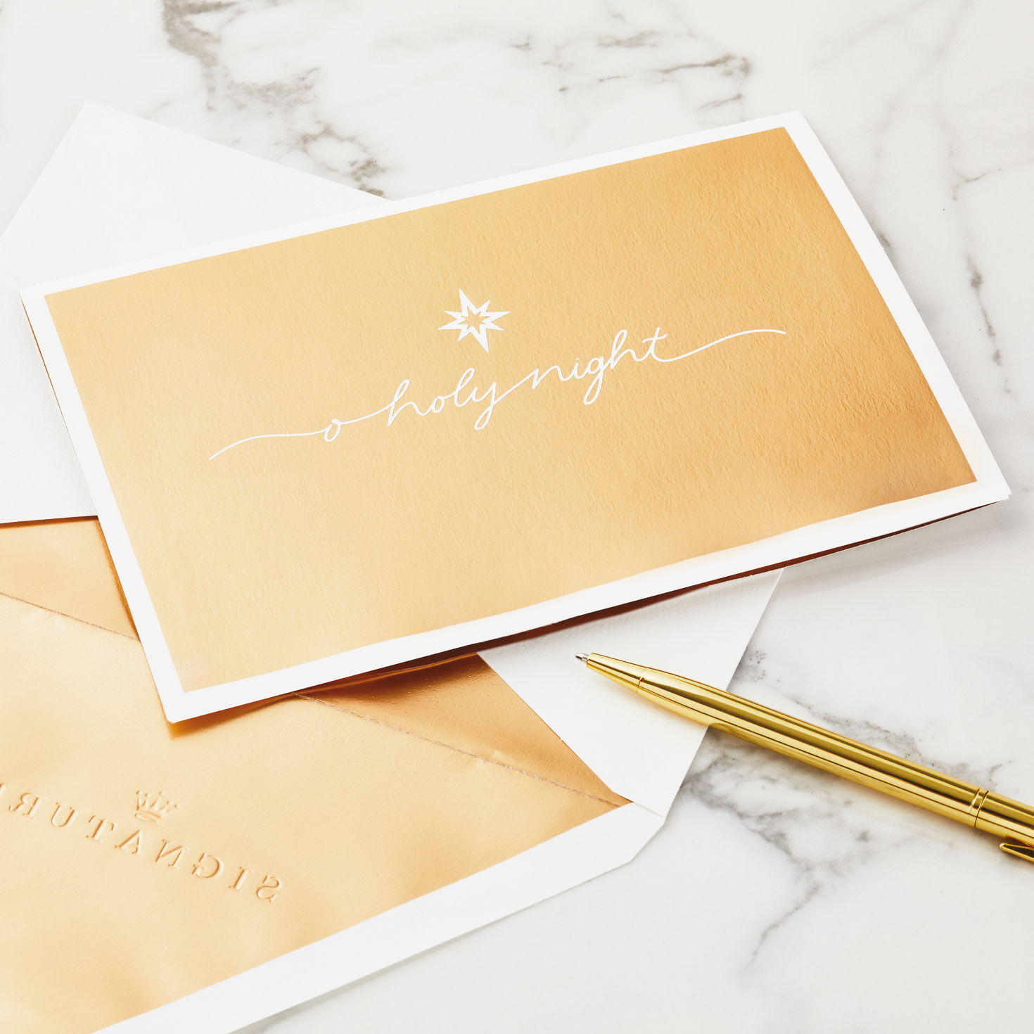 Gold Nativity 3D Pop-Up Christmas Card Card Front with Envelope and Gold Pen image number 7