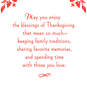 Enjoy the Blessings of the Holiday Thanksgiving Card, , large image number 2