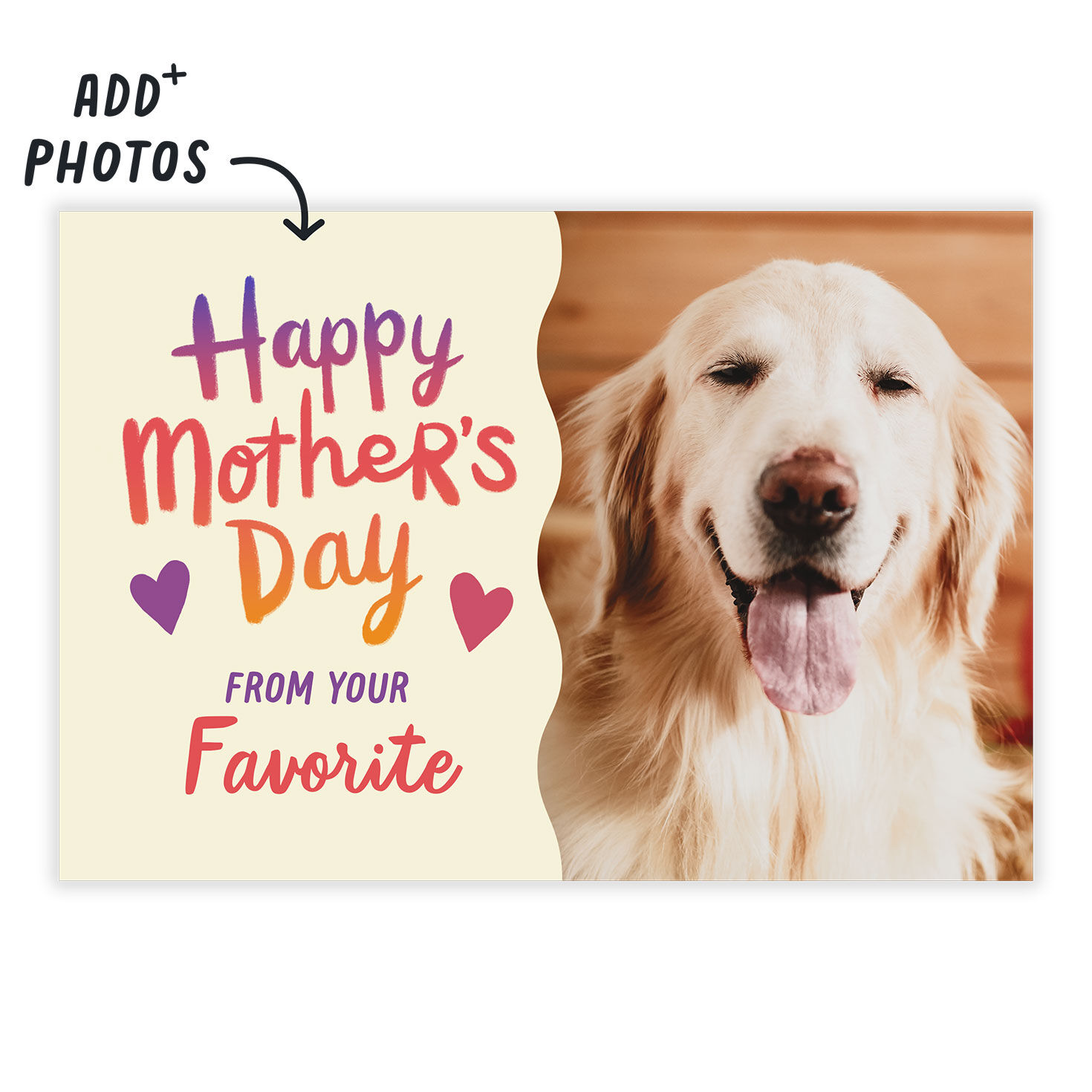 Bright Ombr&eacute; and Hearts Mother's Day eCard, , large image number 2