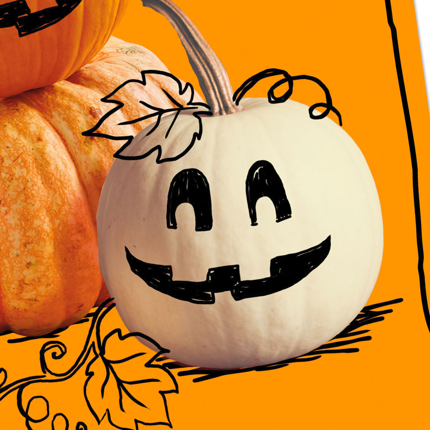 Put on a Happy Face Halloween Card Card Front Detail image number 4