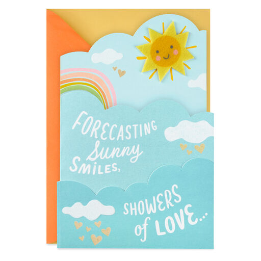 Showers of Love and Cuteness Baby Shower Card, 