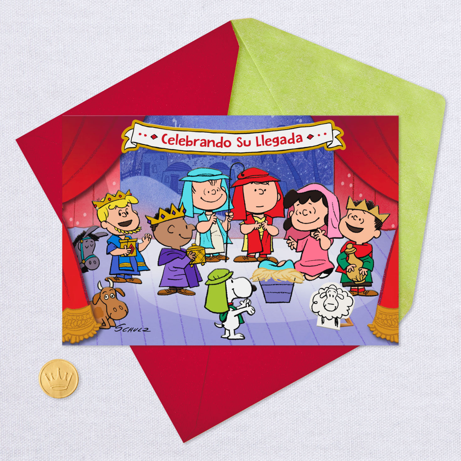 Peanuts® Nativity Scene Spanish-Language Three Kings Day Card for only USD 2.99 | Hallmark