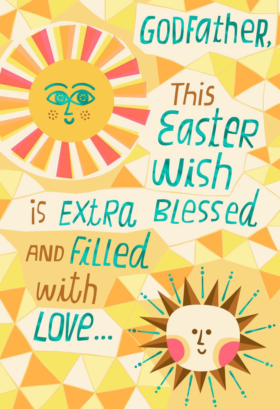 Blessings for Godfather Easter Card