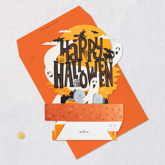 16.38" Jumbo Spooky and Sweet 3D Pop-Up Halloween Card, , large image number 6