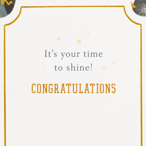 Your Time to Shine 3D Pop-Up 2022 Graduation Card, 
