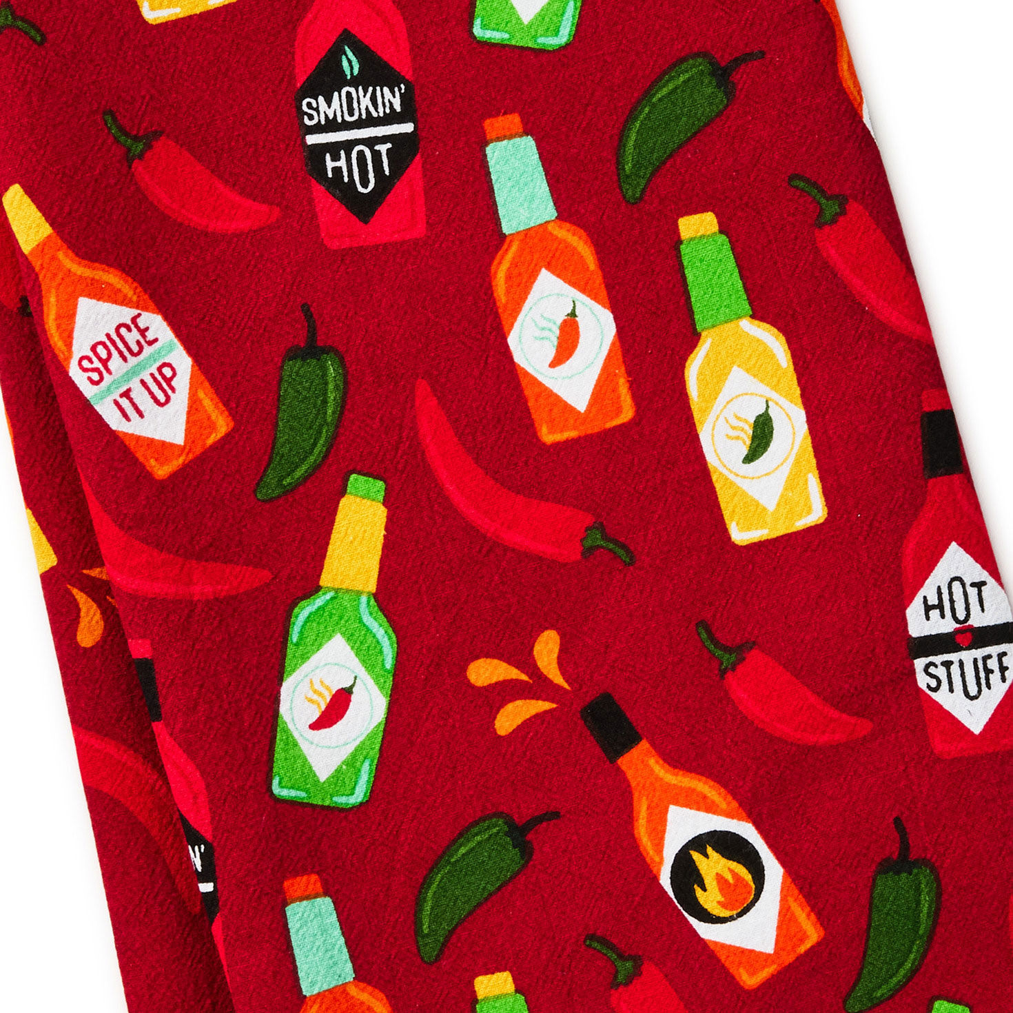 Hot Sauces Kitchen Towel closeup view image number 3