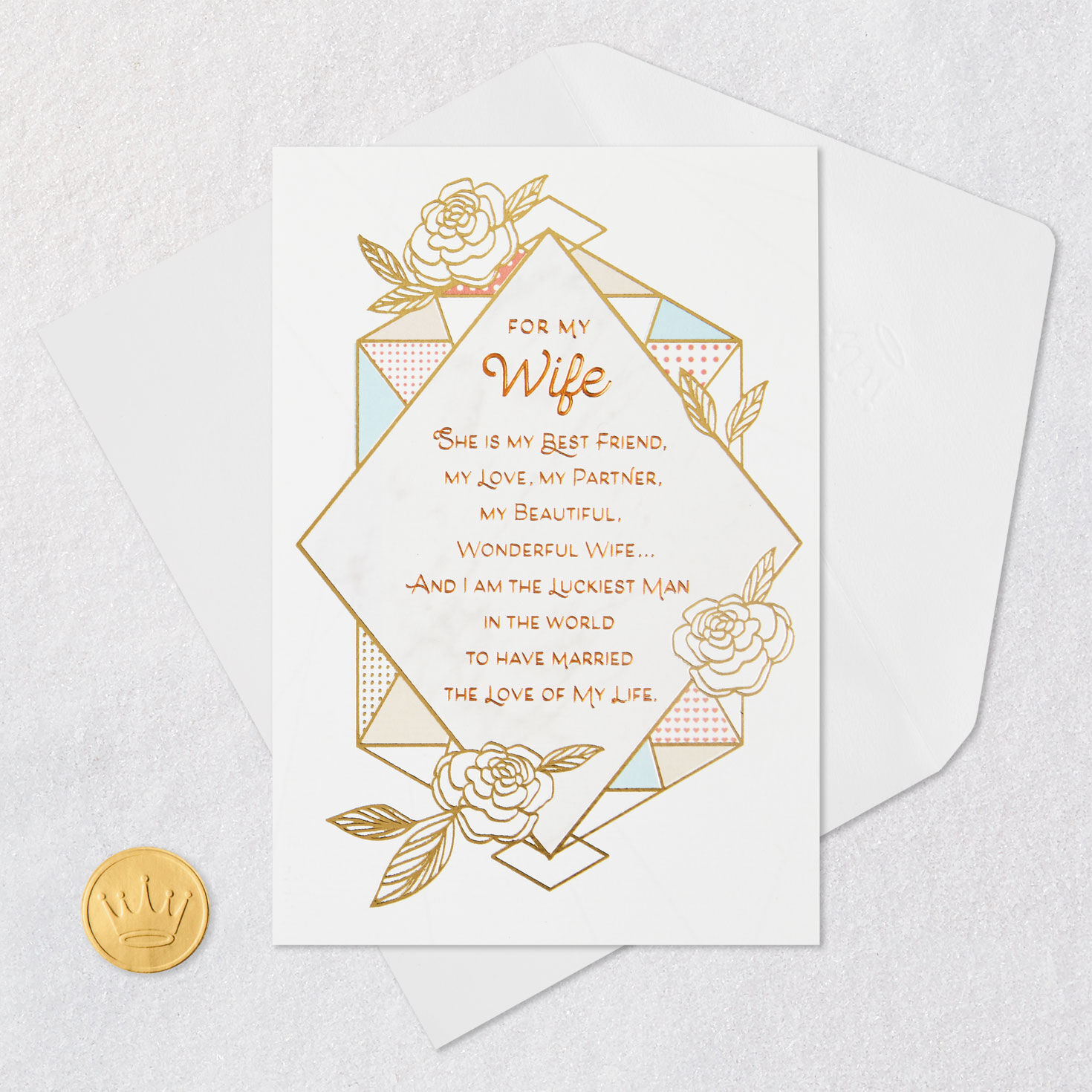 I'm the Luckiest Man Birthday Card for Wife for only USD 4.99 | Hallmark