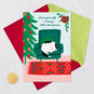 Cat Curled Up in Chair Christmas Card Card Front with Envelope and Gold Seal image number 5