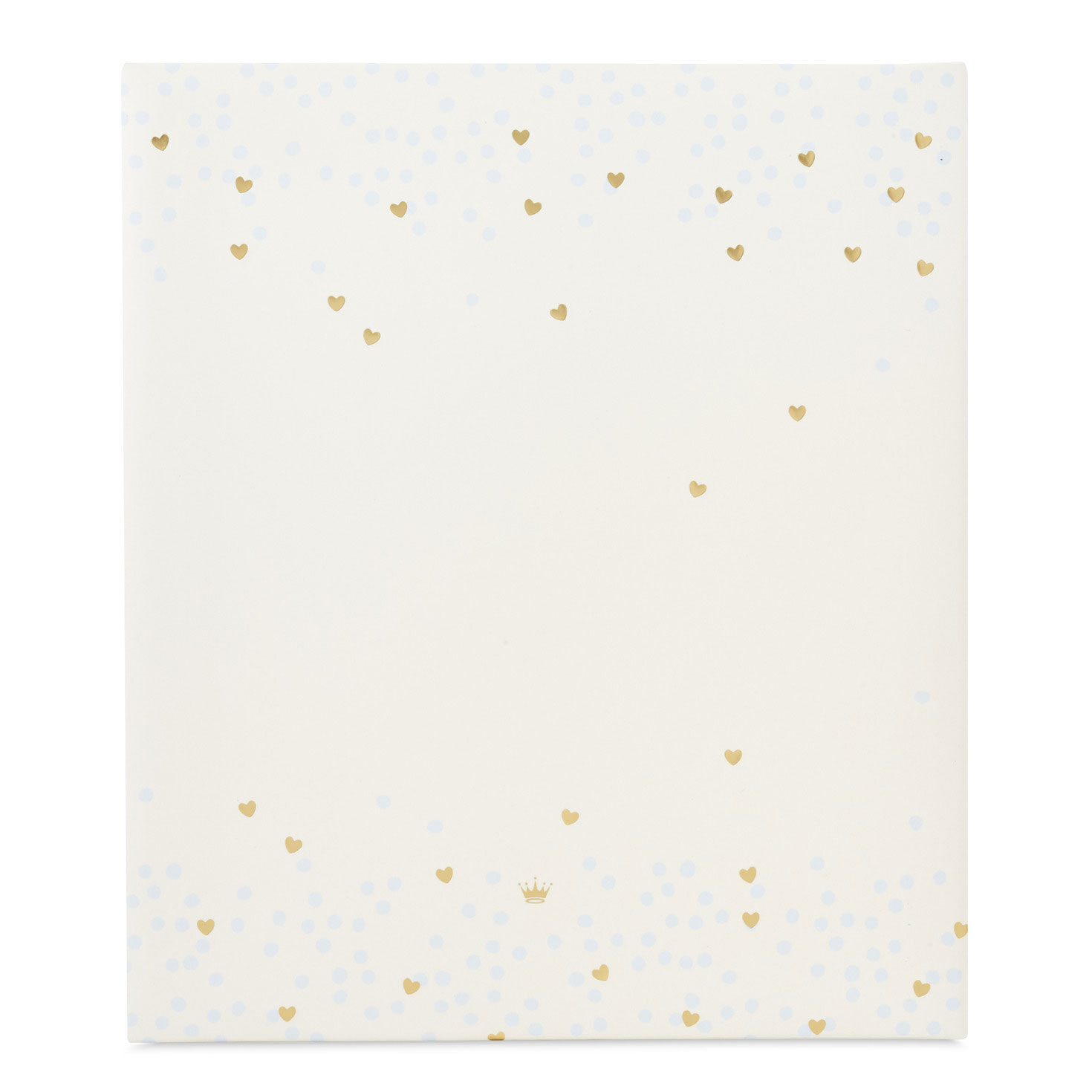 Postbound White Wedding Photo Album With Hearts back image number 2