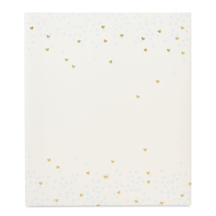 Postbound White Wedding Photo Album With Hearts back image number 2