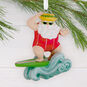 Surfing Santa Christmas Ornament Hanging on tree image number 2