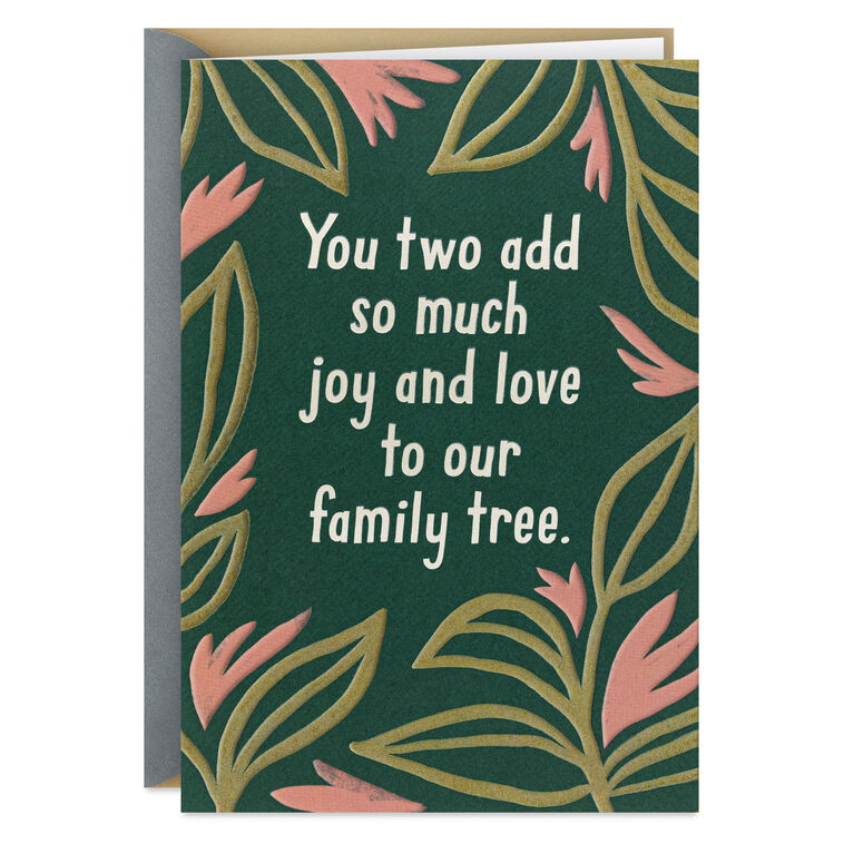 You Add Joy and Love to Our Family Tree Anniversary Card