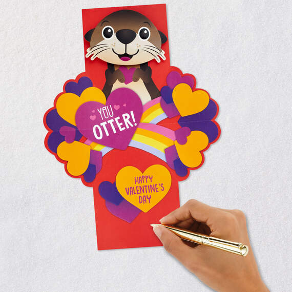 You Otter Be My Valentine Pop-Up Valentine's Day Card, , large image number 7