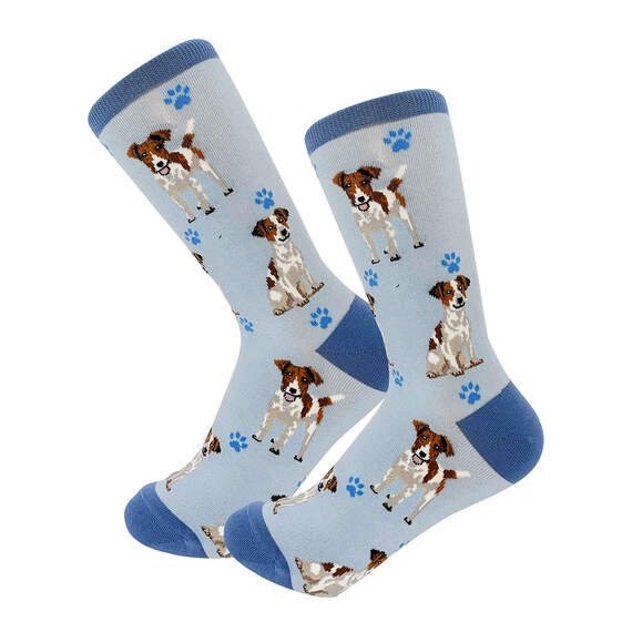 E&S Pets Jack Russell Terrier Novelty Crew Socks