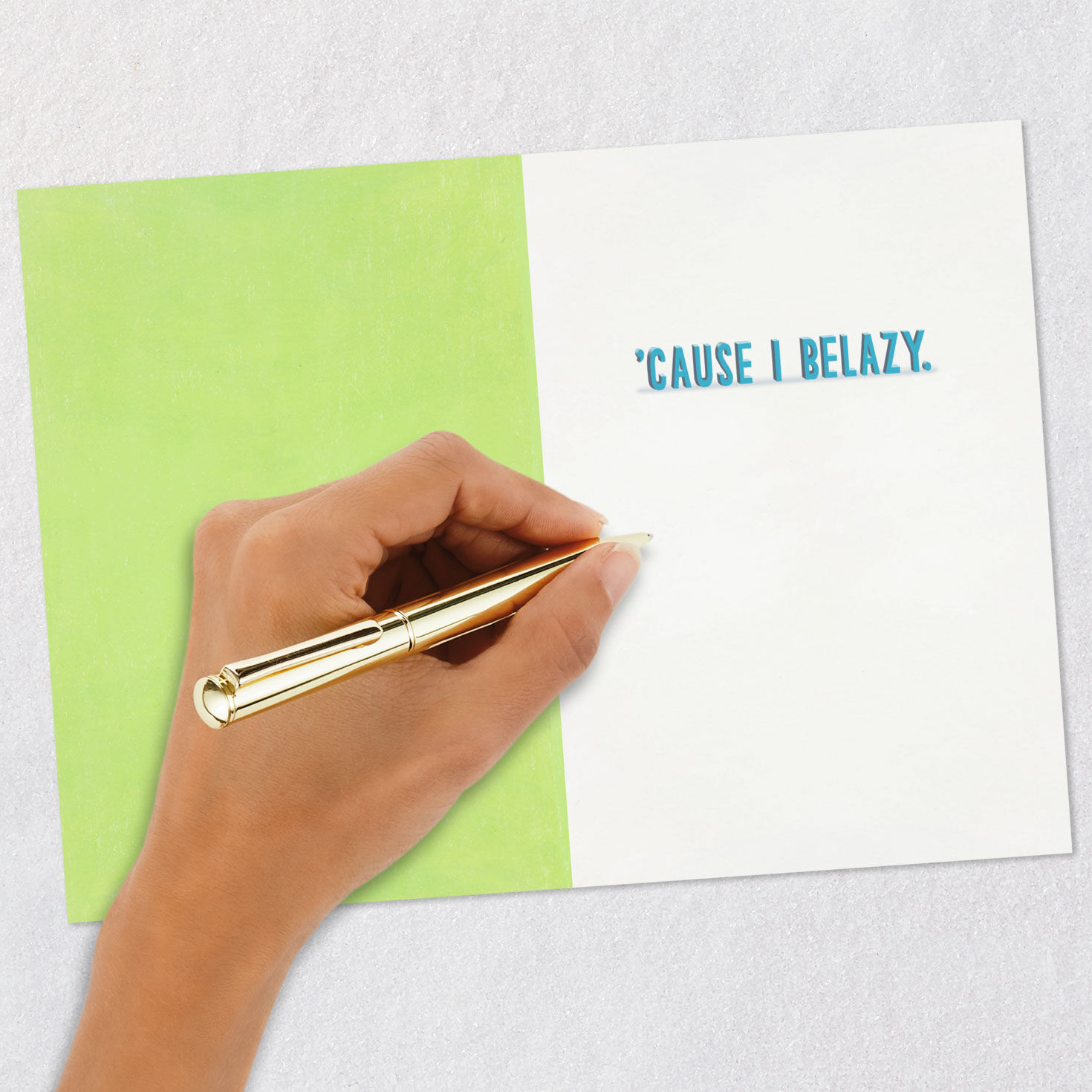 I Belazy Funny Belated Birthday Card - Greeting Cards | Hallmark