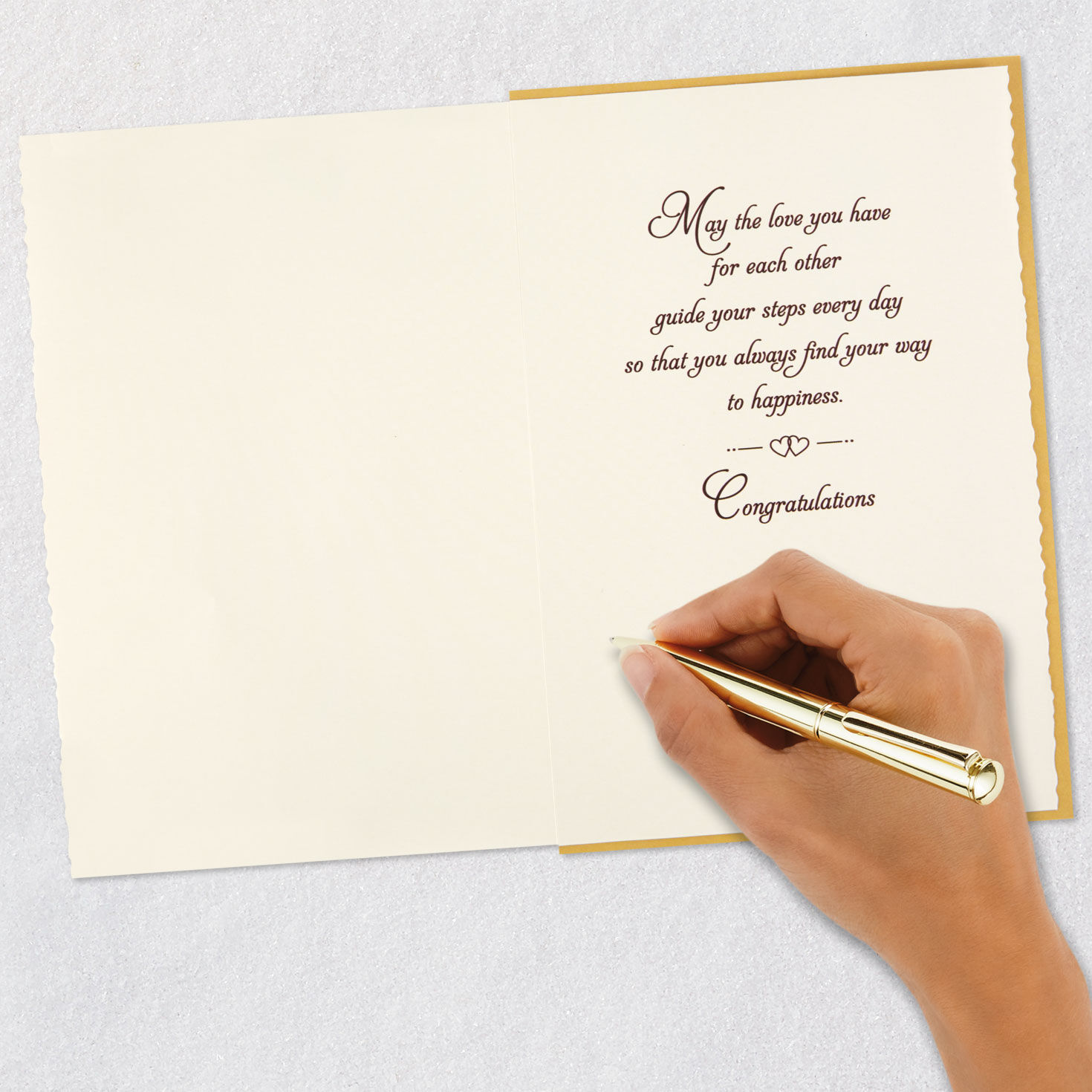 Floral Congratulations Wedding Card Signing card image number 6
