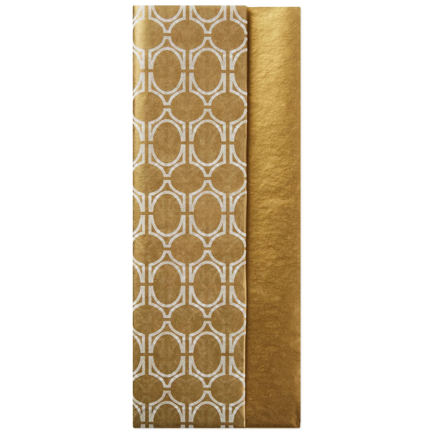gold and geometric pattern 2 pack tissue paper 6 sheets tissue gold pattern sheets