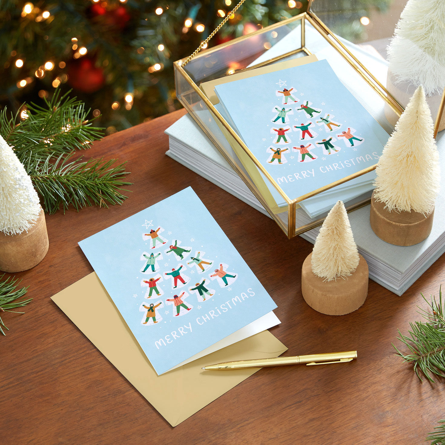 Snow Angel Tree Boxed Christmas Cards, Pack of 16 for only USD 15.49 | Hallmark