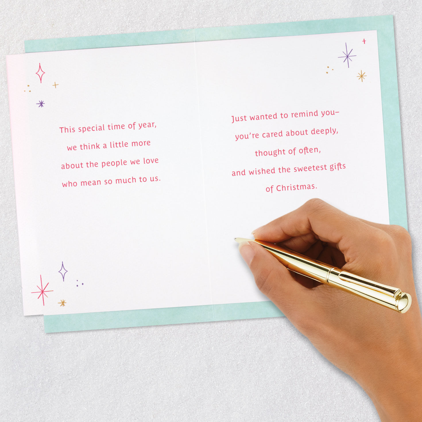 White Christmas Tree Aunt Christmas Card Signing card image number 8