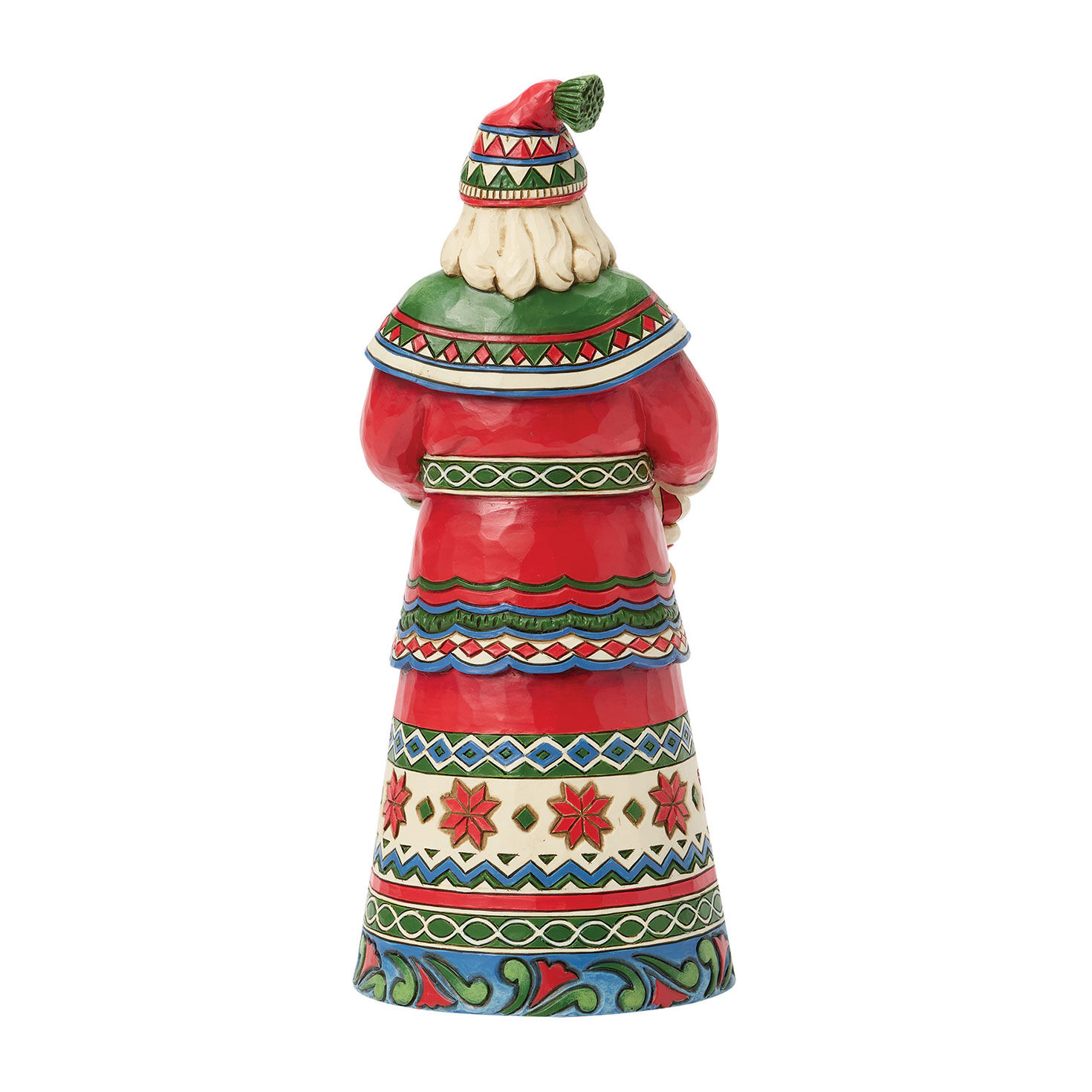 Nordic Santa With Rocking Horse Toy Jim Shore Statue Back image number 2