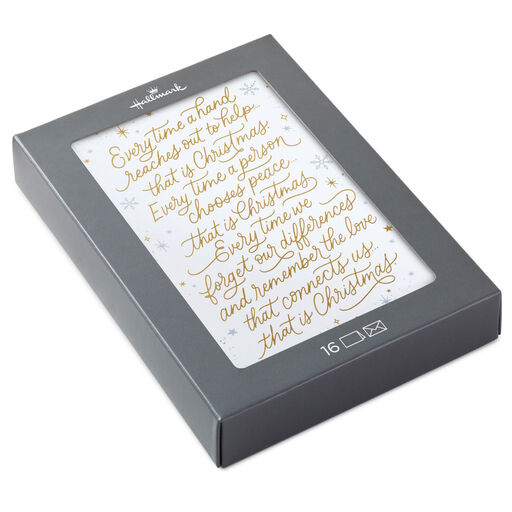 A Spirit of Caring and Peace Boxed Christmas Cards, Pack of 16, 