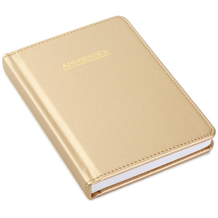 Satin Gold Address Book, , large image number 1