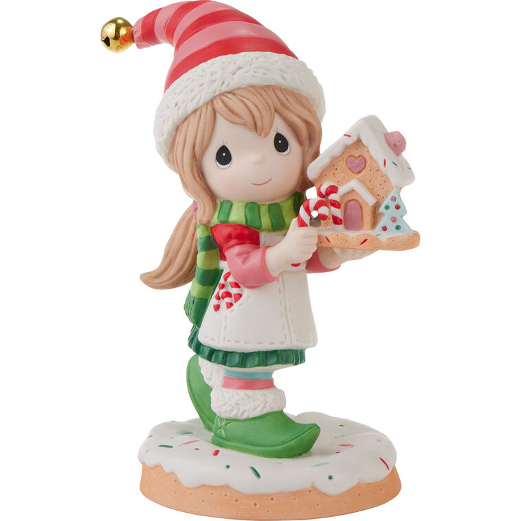 Precious Moments A Christmas Treat for Someone Sweet Annual Elf Figurine, 5.6"