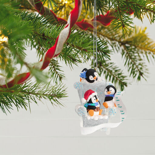 Long Letter to Santa Penguin Ornament, 