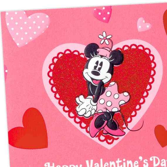 Disney Minnie Mouse Loved and Lovable Valentine's Day Card, , large image number 4