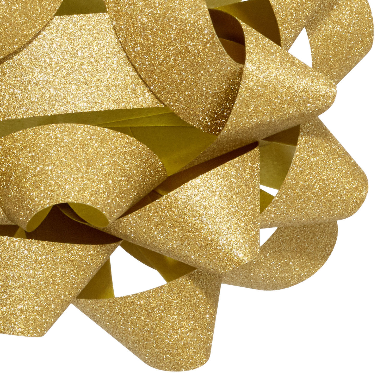 4.6" Sparkling Gold Gift Bow, Gold, large image number 5